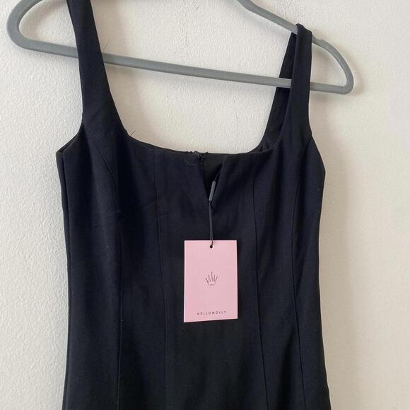 HELLO MOLLY black made you look twice mini dress nwt - Picture 3 of 5